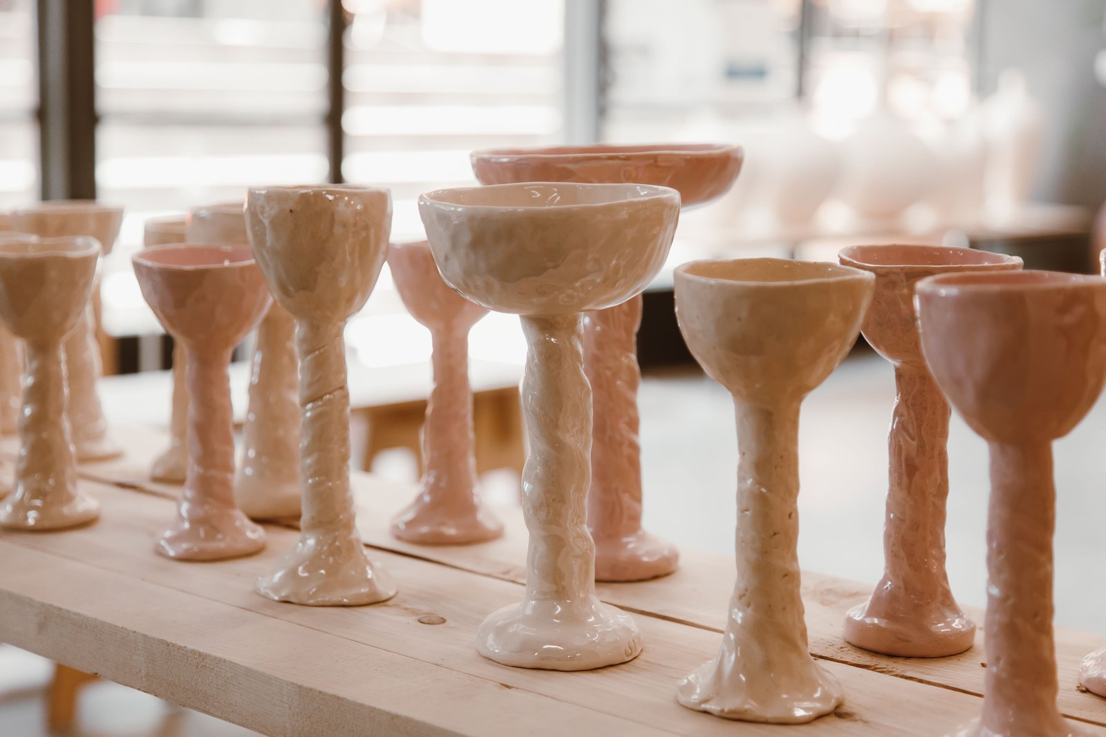 Comparison of glazed fired pottery and acrylic painted pottery finishes